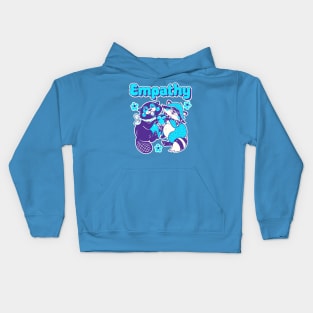 Empathy - Purple/Blue with white background Kids Hoodie